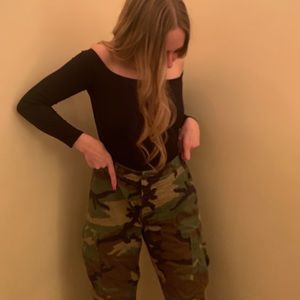 Camo cargo pants